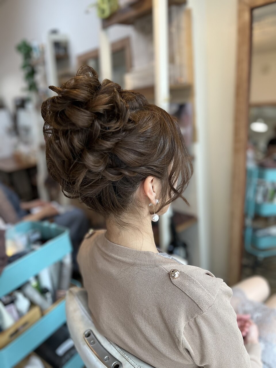 高めヘアアレンジ【ヘアセット/立川/立川南/浴衣/卒業式袴