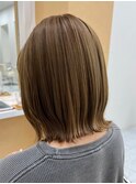 【大人可愛いナチュラルボブ】