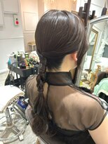 セット アンド バイ ルゥーダ 品川駅前店(SET and..by Rouxda.)&nbsp;タイトローポニーアレンジ