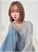 切りっぱなしボブ