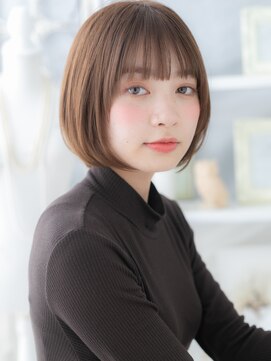 モッズヘア 越谷(mod's hair) 外国人風ことりベージュ小顔切りっぱなしボブc6越谷20代30代40代
