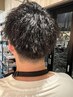 【眉と髪をかっこよく】カット＋メンズツイスト系パーマ＋眉カット￥15250