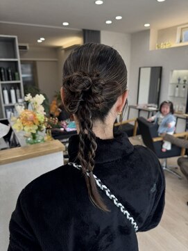 ヘアポップ(hair pop) カチモリ　ヘアアレンジ