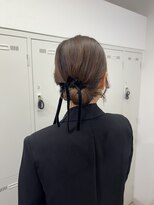 アッシュ 下北沢店(Ash) タイトなコンパクトシニヨンアレンジ