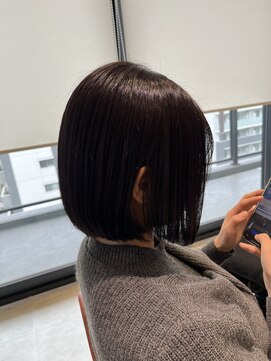 シオ 流山おおたかの森(Sio) 髪質改善水素アプトグロスダークグレージュカラー