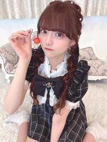 リルミー(Lilme)&nbsp;石田萌依ちゃん＊編み込みおさげヘア＊まゆ