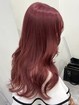 【Lufeli】内海ひなの　チェリーピンク／ブリーチカラー