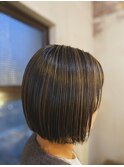 白髪ぼかしハイライト