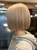 エリマ 調布(elima)&nbsp;調布ダブルカラータッセルボブミルクティーベージュカラー