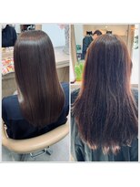 ラディシュ さがみ野(RADISH) 髪質改善縮毛矯正◎シースルーバング 軽やかミディアムレイヤー