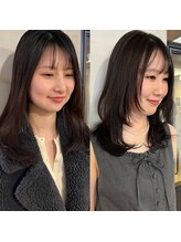 薬院/今泉【carlmヘア】「自分に似合うがわからない方へ。顔周り×透明感カラーで垢抜ける」