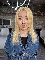 ステップボーンカットオオサカ(STEP BONE CUT OSAKA Via TICK-TOCK)&nbsp;【ステップボーンカット】ブロンドロング