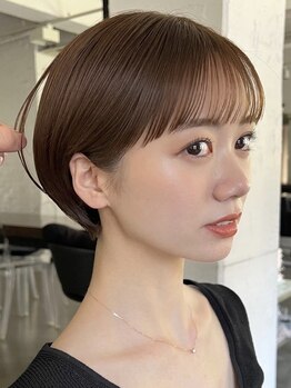 ABBEY 福岡天神 【8月8日NEW OPEN(予定)】の写真/お顔立ち骨格に合わせたお顔周りの似合わせ!ショート・ボブならお任せ!骨格を活かした再現性が魅力♪