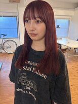 ギャザー 豊橋(Gather) ブリーチで叶える高発色レッド