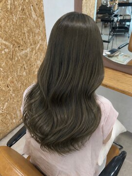 ノア 三宮店(NOA) 【NOA】透明感オリーブグレージュ×艶ロングレイヤー