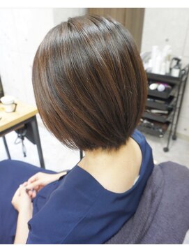 ヘアテリア リュウ 大塚(hair teria ryu) 表面矯正丸みボブ