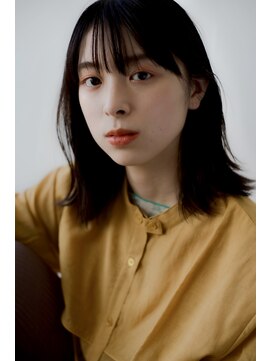 ヘアメイク エイト キリシマ(hair make No.8 kirishima) 鎖骨ミディ×黒髪アッシュ・instagram @no8_doc_shinichi