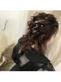 ハーフアップ