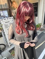 ヒカリス ヘアー 相川店(HIKARIS hair) ピンクカラー/ワンブリーチ/おしゃれミディアム