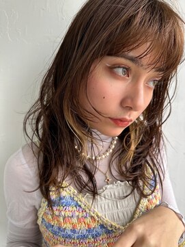 ラヴェストバイフレイスウェル(LOVEST by frace well) レイヤーカット×イヤリングカラー