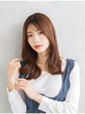 韓国風レイヤーカット×透明感ナチュラルベージュ