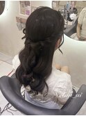 ハーフアップ【クランソア】ヘアメ/ヘアセット/心斎橋