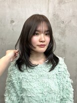 ソルトウォーター(SALT WATER) オリーブグレージュ/レイヤーカット/恵比寿/代官山