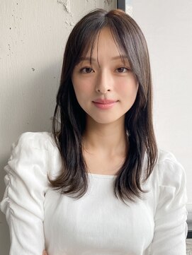 エトラ 渋谷店(etora) 小顔 前髪 レイヤーカット チェリーブラウン"