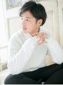 mod's天神/黒髪ダークアッシュ韓国マッシュ刈り上げショートa