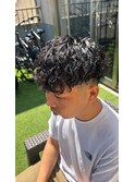 ツイストスパイラルパーマ×Vマッシュ
