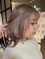 エリマ 調布(elima) レディースミディアムレイヤーダブルカラーピンクベージュカラー