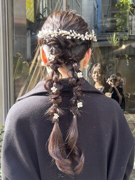 編み下ろしツイン