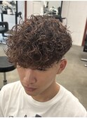 ブラウンカラー外国人風スペインカール