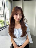 ANGELICA 髪質改善 夏カラー ぱっつん前髪