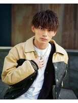 メンズサロンAlo 渋谷 #メンズカット#メンズパーマ#眉毛#ブリーチ#縮毛矯正#MEN'S特化&nbsp;ニュアンスパーマ/センターパート/波巻きツイストスパイラル渋谷