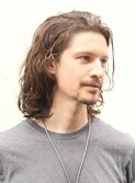 リバースセンターパート刈り上げセンターパートサーフカール