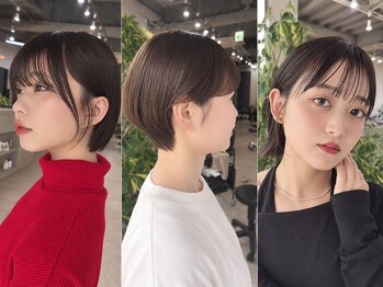 フラッグ ヘアー 天神西通り店(Flag HAIR)の写真/高い技術×デザインで叶える大人ショート＊自宅セットも楽！お好みの長さであなただけのショート/ボブに