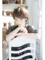 ミエルヘアーエスト 新宿店(mielhair est)&nbsp;耳かけショート×透明感ベージュ