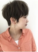 耳が出るくらいのマッシュショート♪