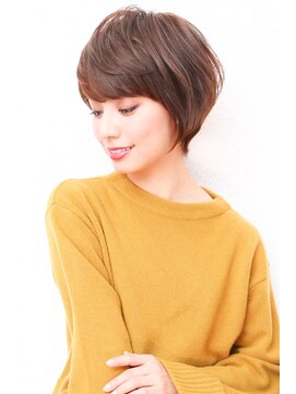 モニカ 西宮北口(Monica) 大人かわいいグレージュ小顔ナチュラルショートボブ