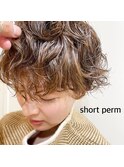 【SATOSHI】ショート×無造作パーマ