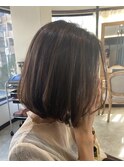 ナチュラルハイライト×大人ボブ