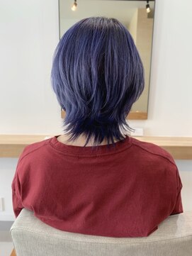 ドットエフ(.f) ウルフ/ブリーチカラー/ダブルカラー/バイオレット