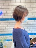 似合わせカットくびれヘアアースカラーショートボブ