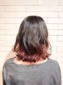 大人可愛い小顔ミディ20代30代レイヤーインナーウルフ北千住75