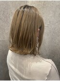 【切りっぱなしボブ】×【表面レイヤー】