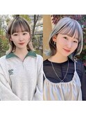 表参道ダブルカラーブリーチインナーカラー10代20代30代