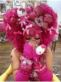 派手ギャル♪可愛い☆『ピンクデカ盛りツインテール』