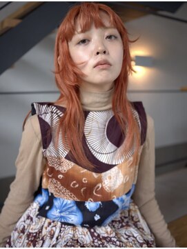 ウツワ(utuwa) 姫カット×オレンジ