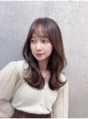 韓国風ヘア/韓国風くびれヘア/髪質改善/透明感カラー